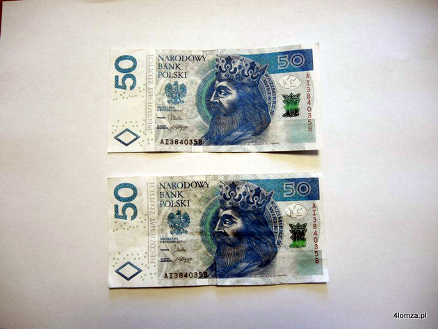Banknoty wydrukowane przez 20-latka (fot. KWP Białystok)