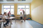 Foto: Wychowawczyni Izabela Targońska w swojej klasie