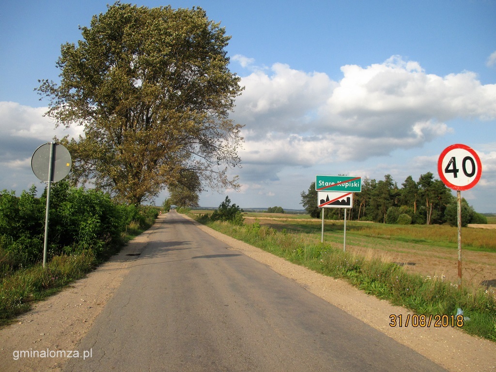 Droga ze Starych Kupisk do Jednaczewa ma być zamknięta przez miesiąc (fot. UG Łomża)