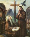 Święty Andrzej Świerad (Żurawek) (+ok. 1030-1034)
<br> <br>c.d. Andrzej zasłynął jako mąż wielkich umartwień. Został mnichemw benedyktyńskim klasztorze Św. Hipolita na górze Zobor koło Nitry. Prawdopodobnie jakiś czas spędził w samym klasztorze, później zaś osiadł w niedalekiej pustelni. Oddawał się tam niezwykłym surowościom, w czym niektórzy dopatrywali się ascetyzmu wschodniego. Dość, że niezwykłe umartwienia praktykowane przez świętego przyspieszyły jego śmierć, która nastąpiła między 1030 a 1034 rokiem. Wkrótce otoczono go czcią, którą ukoronowała uchwała synodu węgierskiego z 1083 roku, a zapewne także podniesienie jego relikwii. Przechowywano je w kościele Św. Emmerama w Nitrze. Z czasem Świerad stał się patronem tej bazyliki. Poza Słowacją, Węgrami i Chorwacją oraz zakonami mniszymi i eremickimi (benedyktyni, paulini, kameduli) nastąpił także renesans jego czci w Polsce. Razem ze swoim uczniem św. Benedyktem był pierwszym kanonizowanym Polakiem. Jest patronem Słowacji.