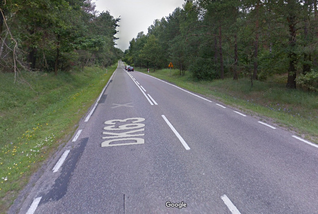 Droga  krajowej nr 63 Łomża – Zambrów będzie remontowana (fot. www.google.com/maps)