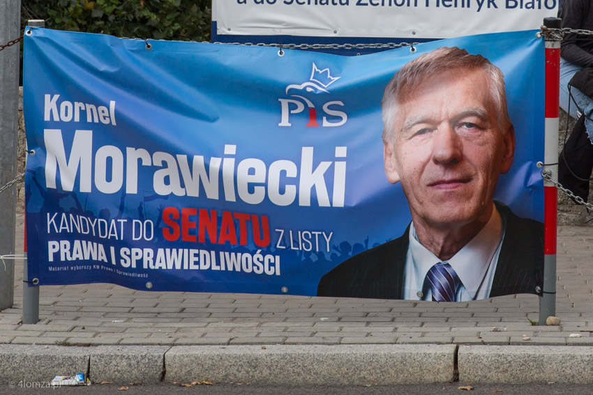 Baner wyborczy Kornela Morawieckiego