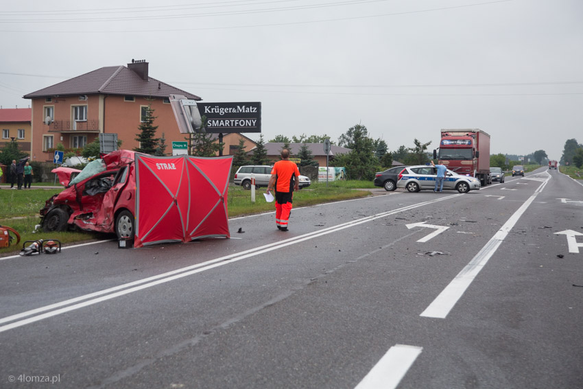 Skrzyżowanie Chojny Młode (wypadek 26.07.2017)