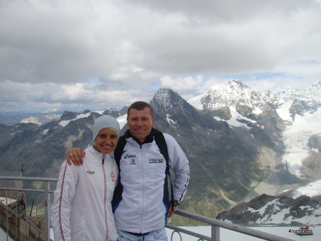 Andrzej i Justyna Korytkowscy zgrupowanie w St.Moritz  (Szwajcaria) 2011 r.