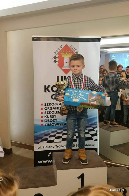 Tomasz Obrycki na najwyższym podium VIII Międzynarodowego Festiwalu Szachowego „Gwiazda Północy” w Jastrzębiej Górze w kat. chłopcy do lat 10
