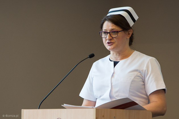 Dr Joanna Chilińska, wicedyrektor Szpitala Wojewódzkiego z Łomży
