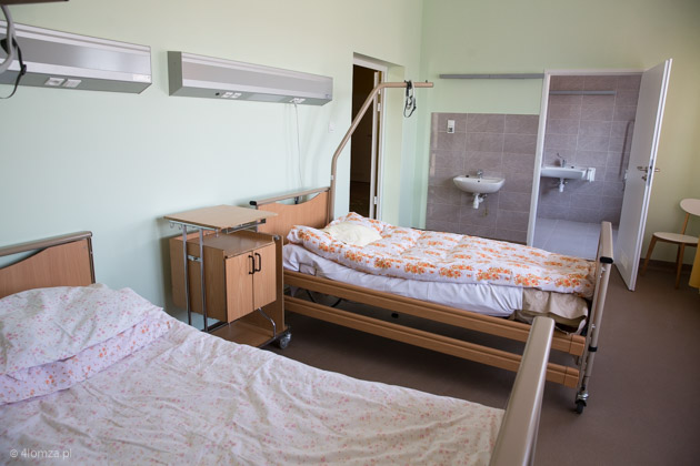 Sala chorych w nowej części Hospicjum