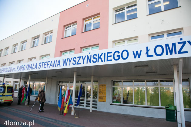 Szpital Wojewódzki im. Kardynała Stefana Wyszyńskiego w Łomży, który w jednoimienny szpital zakaźny został przekształcony w połowie marca 2020 r.