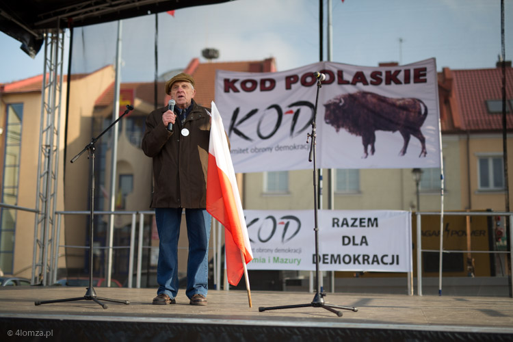 Manifestacja KODu, Łomża luty 2016