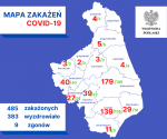 Zakażenia i ozdrowienia po koronawirusie w województwie podlaskim. Stan na 4. czerwca 2020 r.
