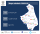 Zakażenia i ozdrowienia po zakażeniu koronawirusem w powiatach województwa podlaskiego. Stan na 22 czerwca 2020r.