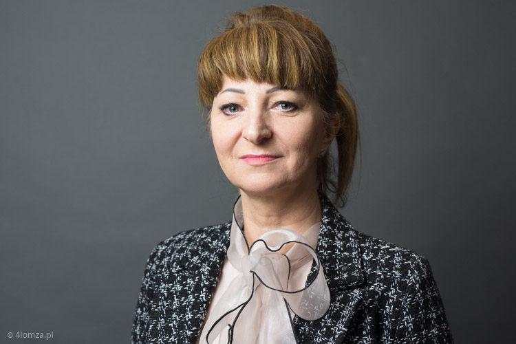 Katarzyna Jarocka, przewodnicząca Ogólnopolskiego Związku Zawodowego Pielęgniarek i Położnych w szpitalu w Łomży