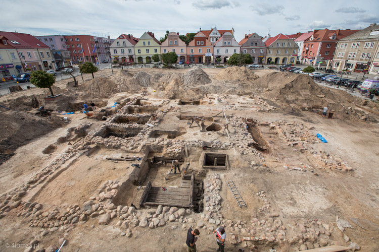 Stary Rynek, widok na wykopaliska