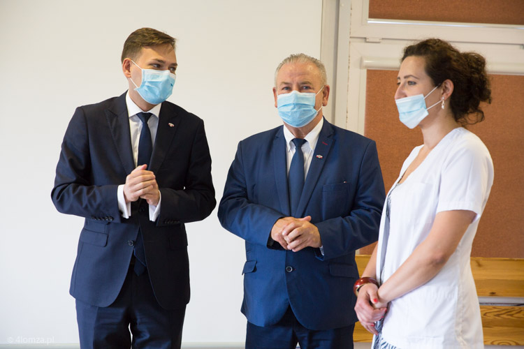 Piotr Modzelewski, Marek Olbryś i dr Dorota Kuryga