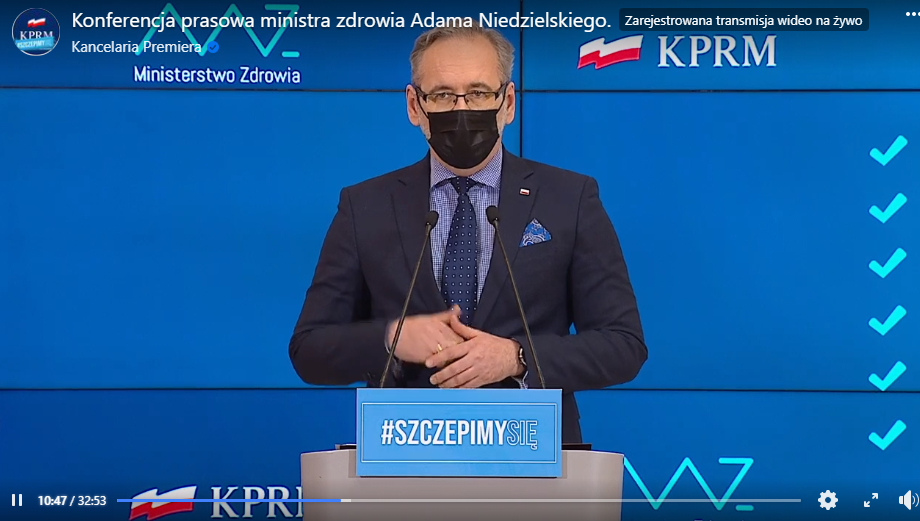Minister Zdrowia Adam Niedzielski