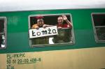 Foto: 8.09.2012 Łomża, ze znakiem Łomży Marcin Wrobel