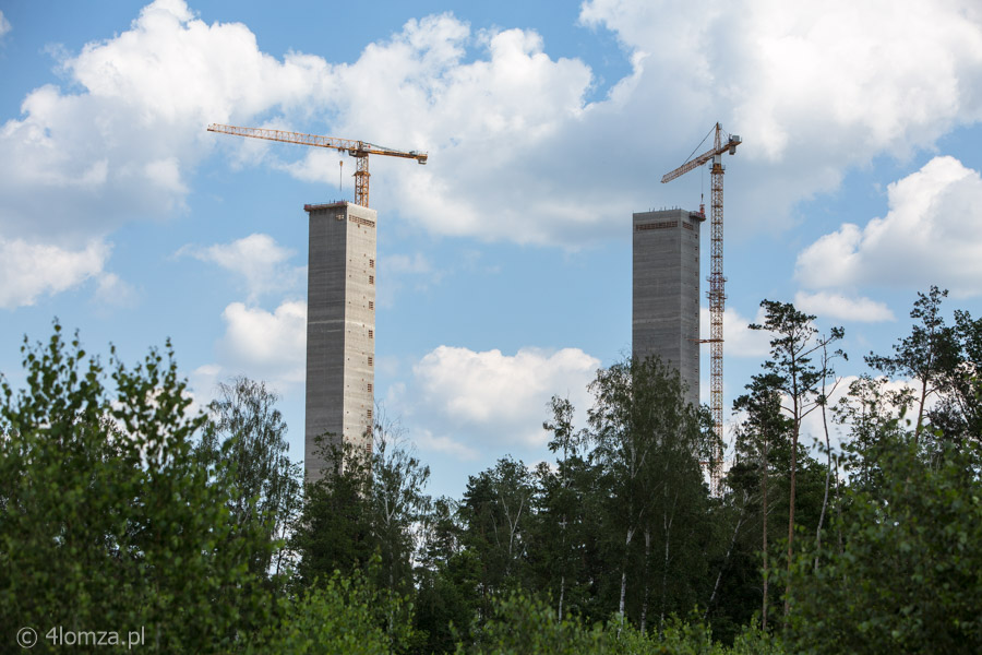 Wieże bloku C elektrowni Ostrołęka