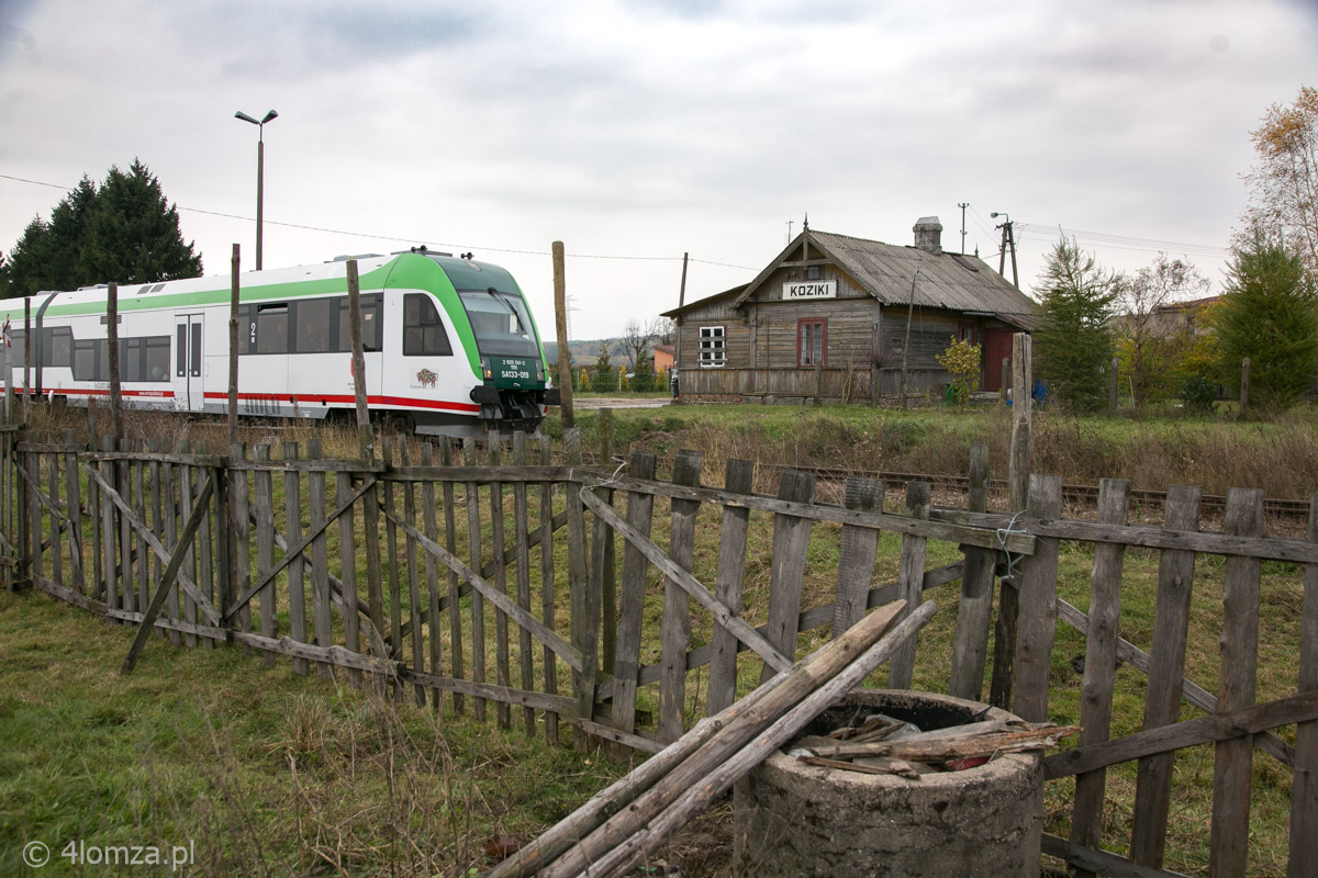 Przejazd specjalnego pociągu na nieczynnej trasie Łapy - Łomża zorganizowana w 120. rocznicę utworzenia „Kolei nadnarwiańskiej