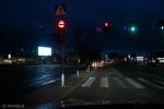 Foto: Skrzyżowanie alei Legionów z ulicą Sikorskiego oświetlone prze bilbord 19:23:27