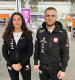 Dominika i Krystian na lotnisku tuż przed wylotem do Belgradu