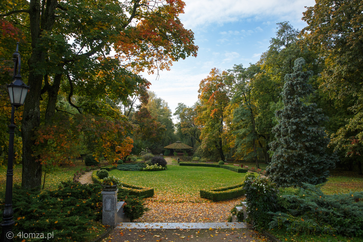 Park przy Muzeum Przyrody - Dwór Lutosławskich w Drozdowie