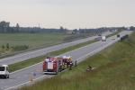 Foto: Dachowanie na S61 pod Łomżą